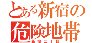 とある新宿の危険地帯（新宿二丁目）