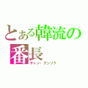 とある韓流の番長（チャン・グンソク）