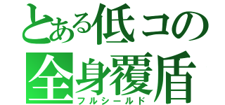 とある低コの全身覆盾（フルシールド）