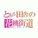 とある田舎の花桃街道（ピーチロード）