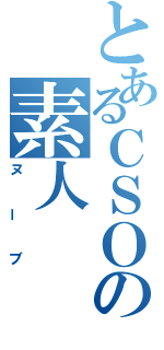 とあるＣＳＯの素人（ヌーブ）