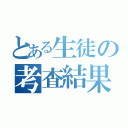 とある生徒の考査結果（）