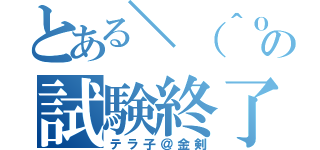 とある＼（＾ｏ＾）／の試験終了（テラ子＠金剣）