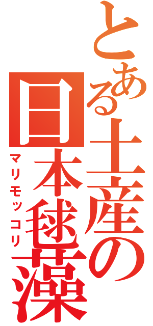 とある土産の日本毬藻（マリモッコリ）