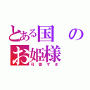 とある国のお姫様（可愛すぎ）