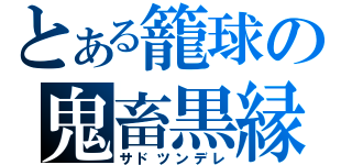 とある籠球の鬼畜黒縁（サドツンデレ）