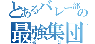 とあるバレー部の最強集団（砥部）