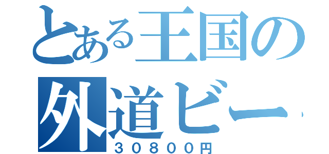 とある王国の外道ビート（３０８００円）