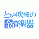 とある吹部の金管楽器（ホルン）