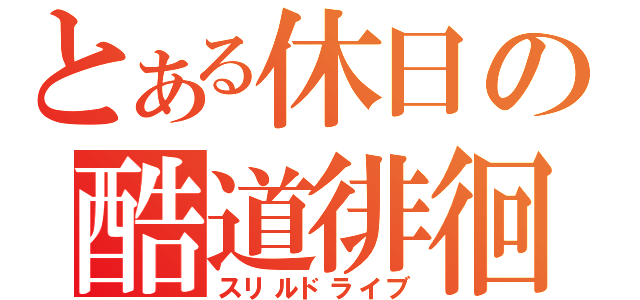 とある休日の酷道徘徊（スリルドライブ）