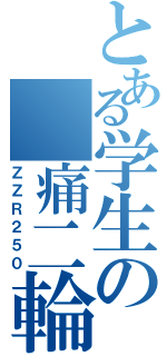 とある学生の 痛二輪Ⅱ（ＺＺＲ２５０）