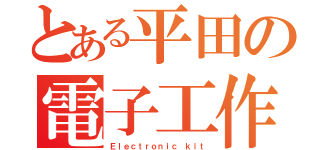 とある平田の電子工作（Ｅｌｅｃｔｒｏｎｉｃ ｋｉｔ）