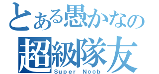 とある愚かなの超級隊友（Ｓｕｐｅｒ Ｎｏｏｂ）