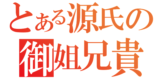 とある源氏の御姐兄貴（）