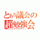 とある議会の超勉強会（サブカルチャー）