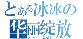 とある冰冰の华丽绽放（Ｘ－１准备！）