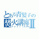 とある青髪子の焚火講座Ⅱ（アツイ！！）