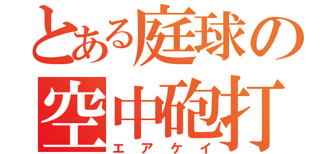 とある庭球の空中砲打（エアケイ）