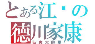 とある江戶の德川家康（征夷大將軍）