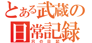 とある武蔵の日常記録（只の日記）