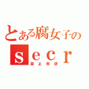 とある腐女子のｓｅｃｒｅｔ（禁止用語）