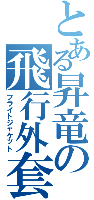 とある昇竜の飛行外套（フライトジャケット）