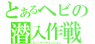 とあるヘビの潜入作戦（スニーキングミッション）