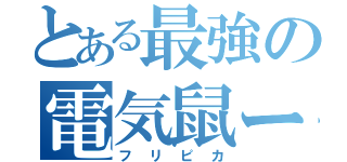 とある最強の電気鼠ー（フリピカ）