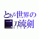 とある世界の二刀流剣士（キリト君）