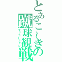 とあるこ～きの蹴球観戦（サッカーファン）