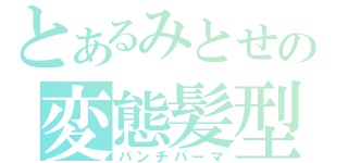 とあるみとせの変態髪型（パンチパーマ）