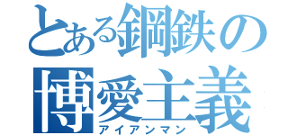 とある鋼鉄の博愛主義者（アイアンマン）