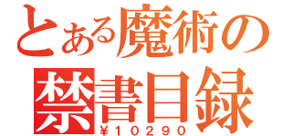 とある魔術の禁書目録（￥１０２９０）