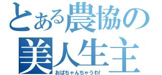 とある農協の美人生主（おばちゃんちゃうわ！）