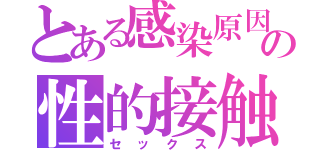 とある感染原因の性的接触（セックス）