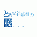 とある字幕组の校訳（杜王楓）