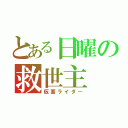 とある日曜の救世主（仮面ライダー）