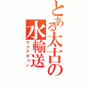 とある太古の水輸送（アクアポリン）