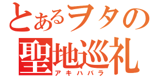 とあるヲタの聖地巡礼（アキハバラ）