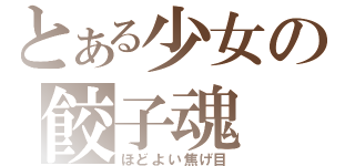 とある少女の餃子魂（ほどよい焦げ目）