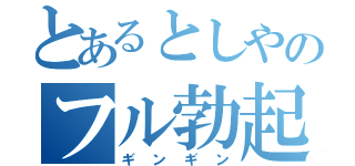 とあるとしやのフル勃起（ギンギン）