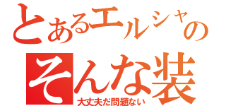 とあるエルシャダイのそんな装備で大丈夫か（大丈夫だ問題ない）