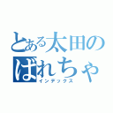 とある太田のばれちゃった（インデックス）