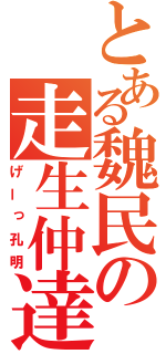 とある魏民の走生仲達（げーっ孔明）