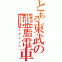 とある東武の臙脂電車（ステンレス）