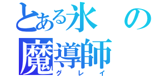 とある氷の魔導師（グレイ）