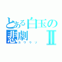 とある白玉の悲劇Ⅱ（カワウソ）