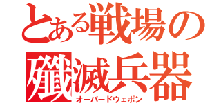 とある戦場の殲滅兵器（オーバードウェポン）