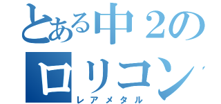 とある中２のロリコン少年（レアメタル）