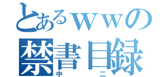 とあるｗｗの禁書目録（中二）